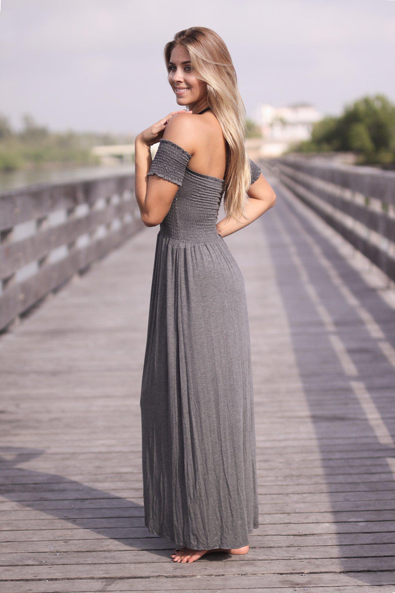 Charcoal Maxi Dress