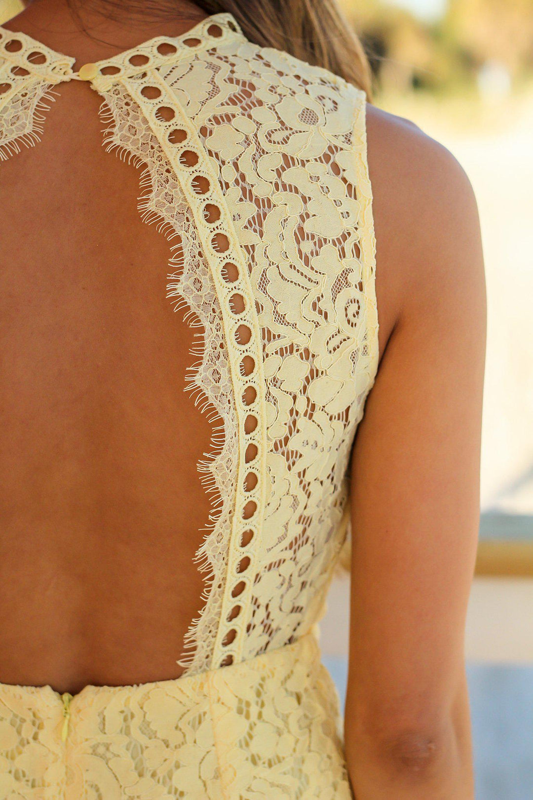Light Yellow Lace Short Dress | Short Dresses Saved by the Dress Light Yellow Lace Short Dress | Short Dresses Saved by the Dress
