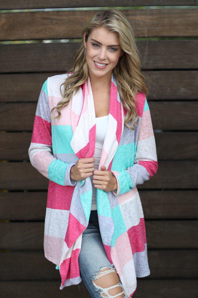 Coral color cardigan online