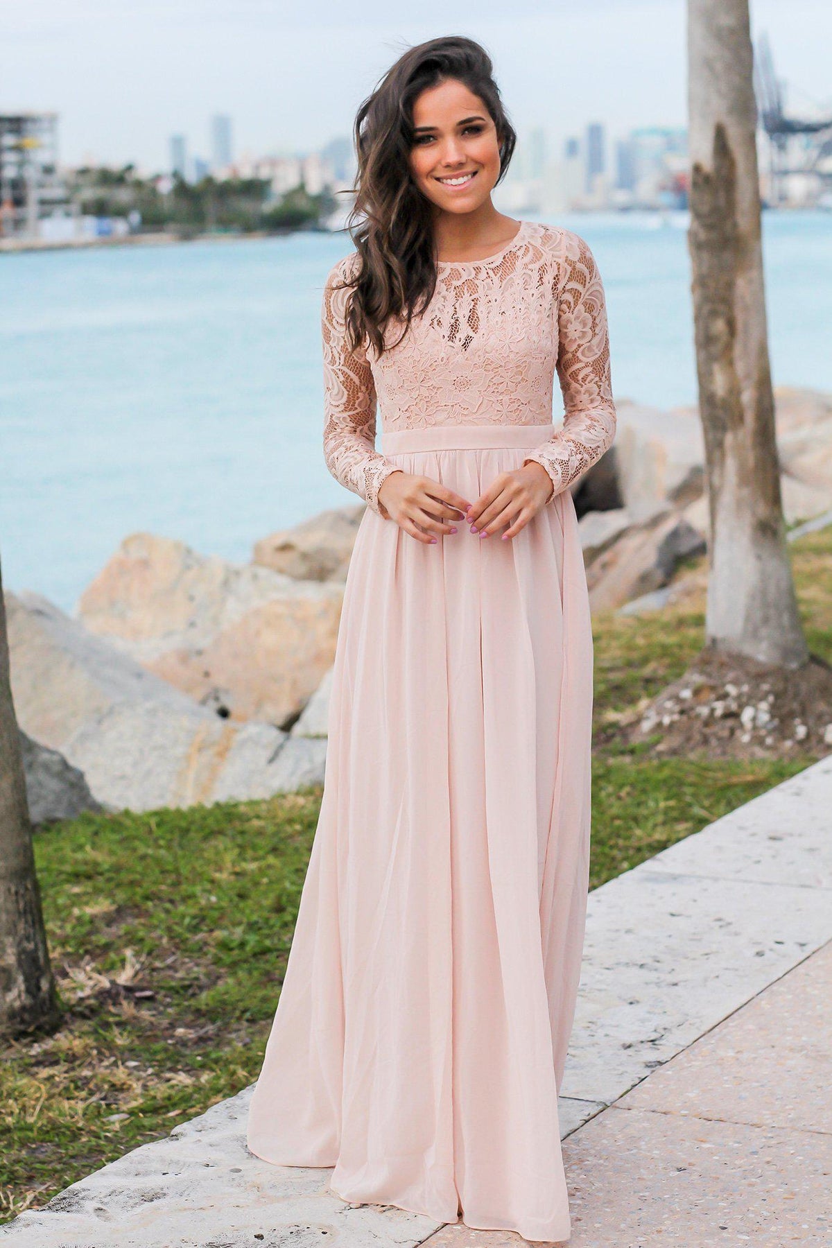Long Sleeve Maxi Dress Blush Maya Taupe Blush Embellished Long Sleeve Maxi Dress Maya Deluxe Long Sleeve Maxi Dress Blush Maya Taupe Blush Embellished Long Sleeve Maxi Dress Maya Deluxe