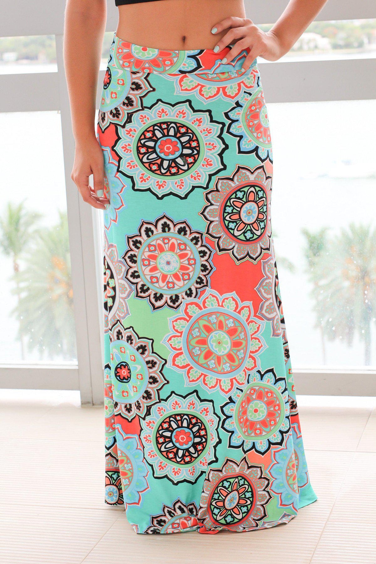 MEDALLION MAXI SKIRT main image 0