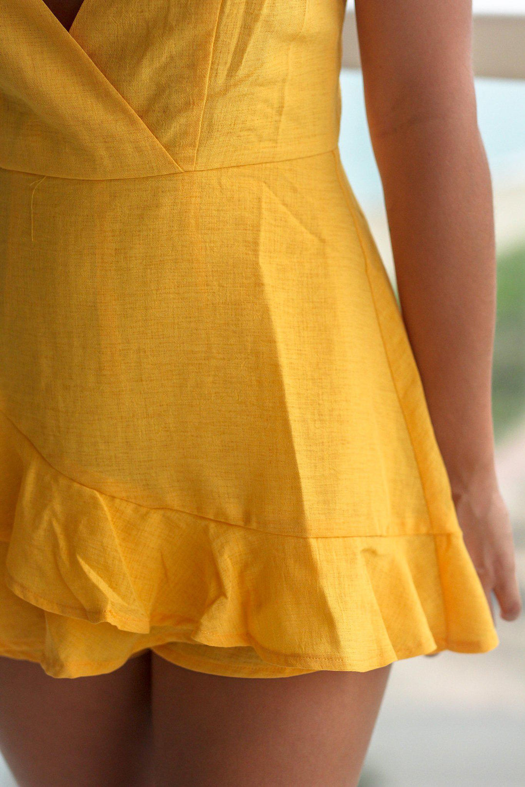 Cute yellow rompers online