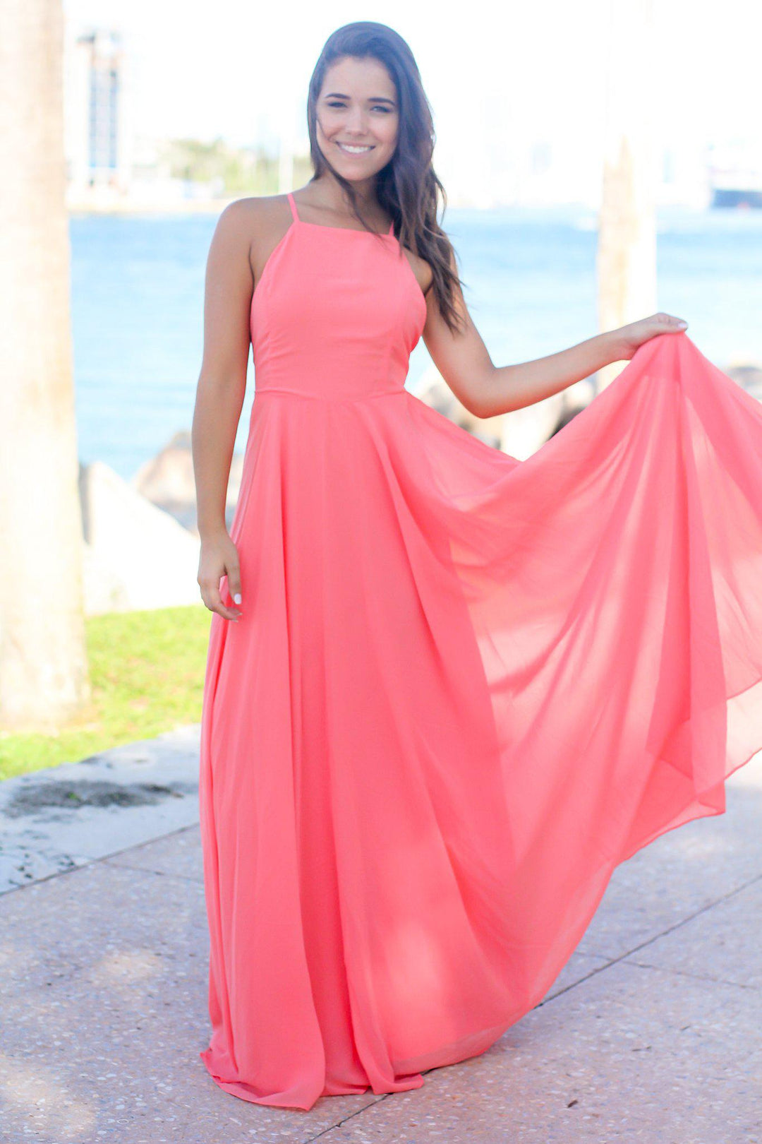 Coral Maxi Dress | Maxi Dresses Saved by the Dress Coral Maxi Dress | Maxi Dresses Saved by the Dress