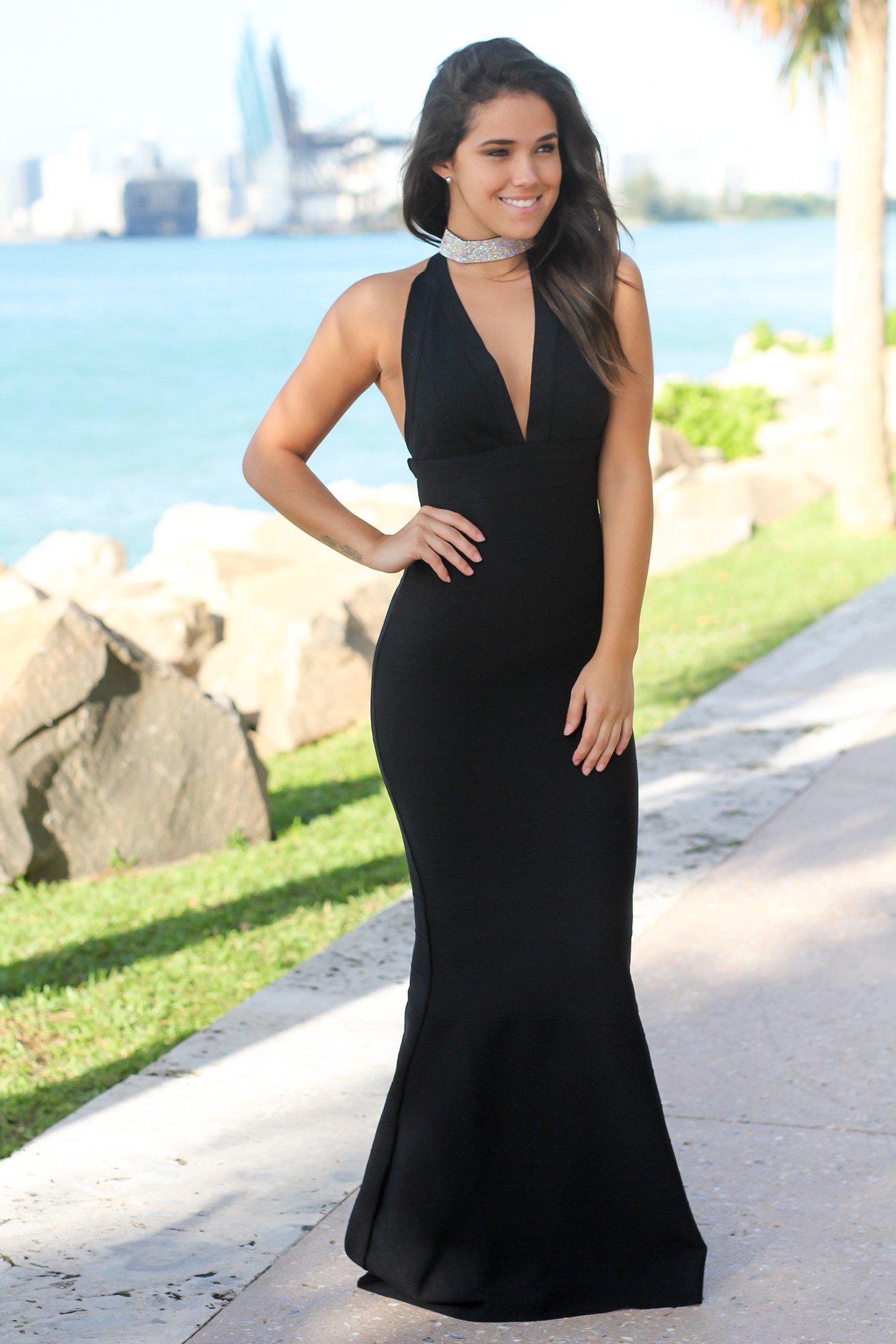 Black Maxi Dress with Halter Neck | Maxi Dresses Saved by the Dress Black Maxi Dress with Halter Neck | Maxi Dresses Saved by the Dress