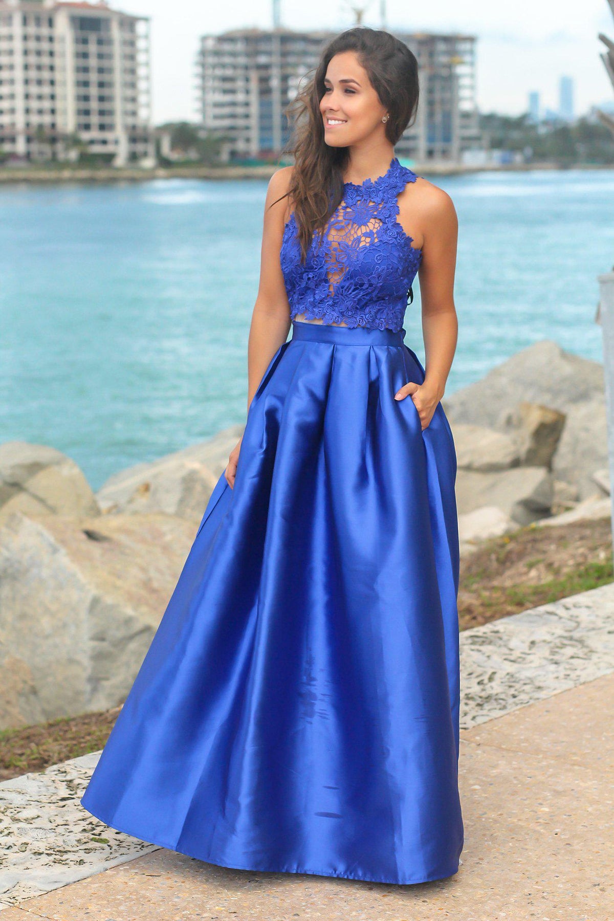 Tamara Royal Blue Maxi Dress main image 1