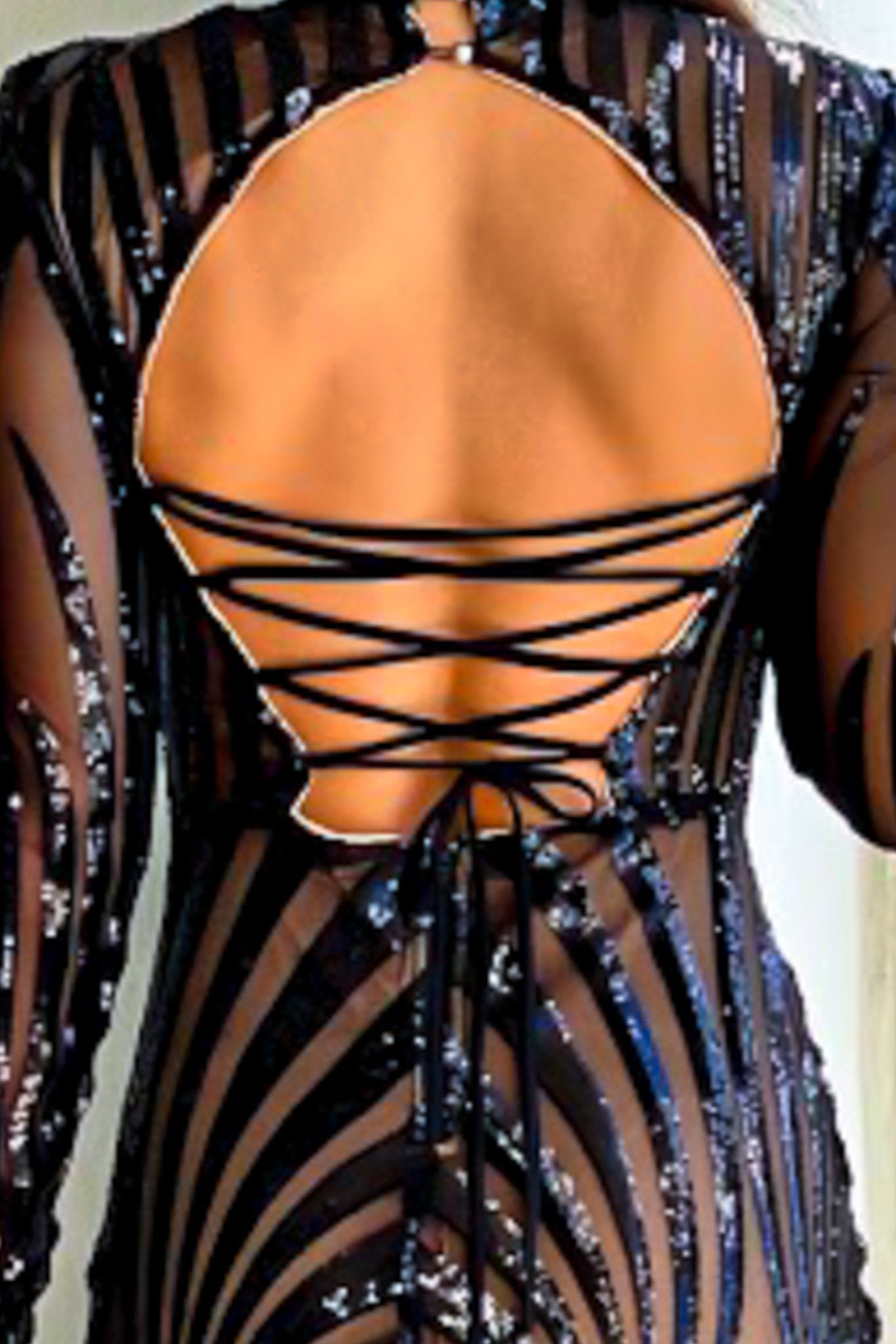 Black Strappy Back Short Dress with Sequins | Short Dresses Saved by the Dress Black Strappy Back Short Dress with Sequins | Short Dresses Saved by the Dress