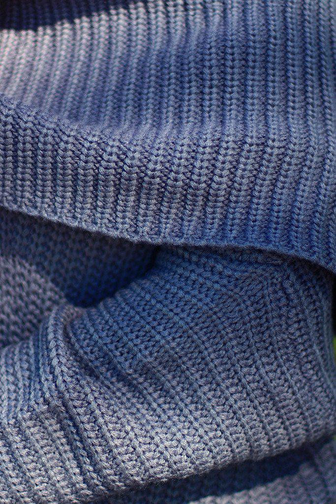Gray Knit Oversized Sweater