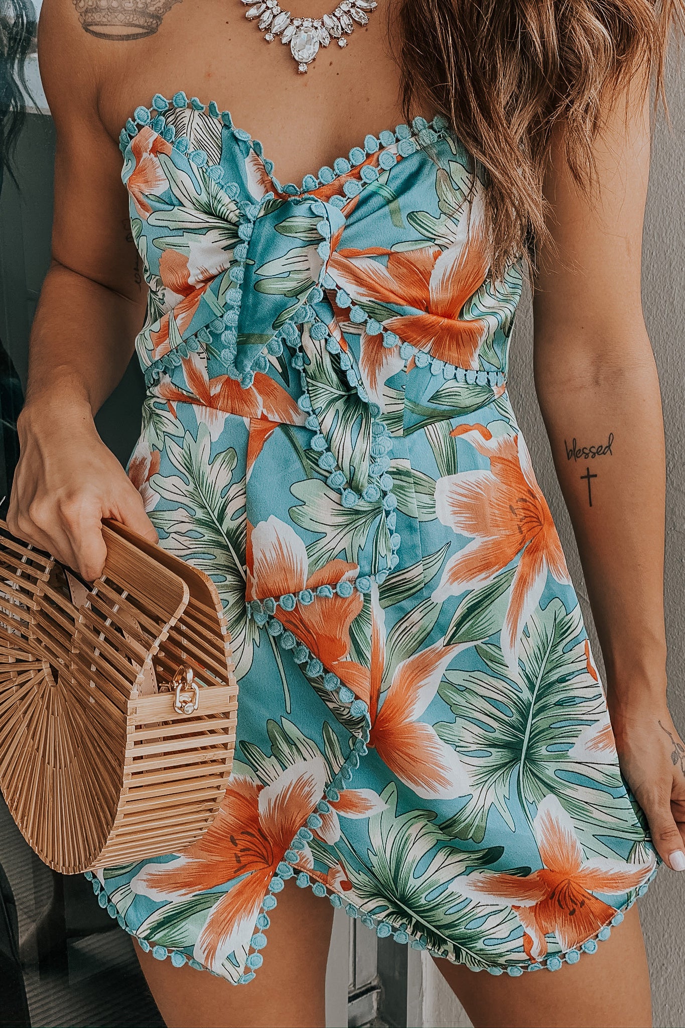 Green Tropical Romper | Cute Rompers – Saved by the Dress