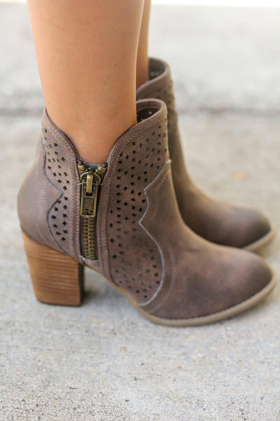 Gretchen Taupe Booties
