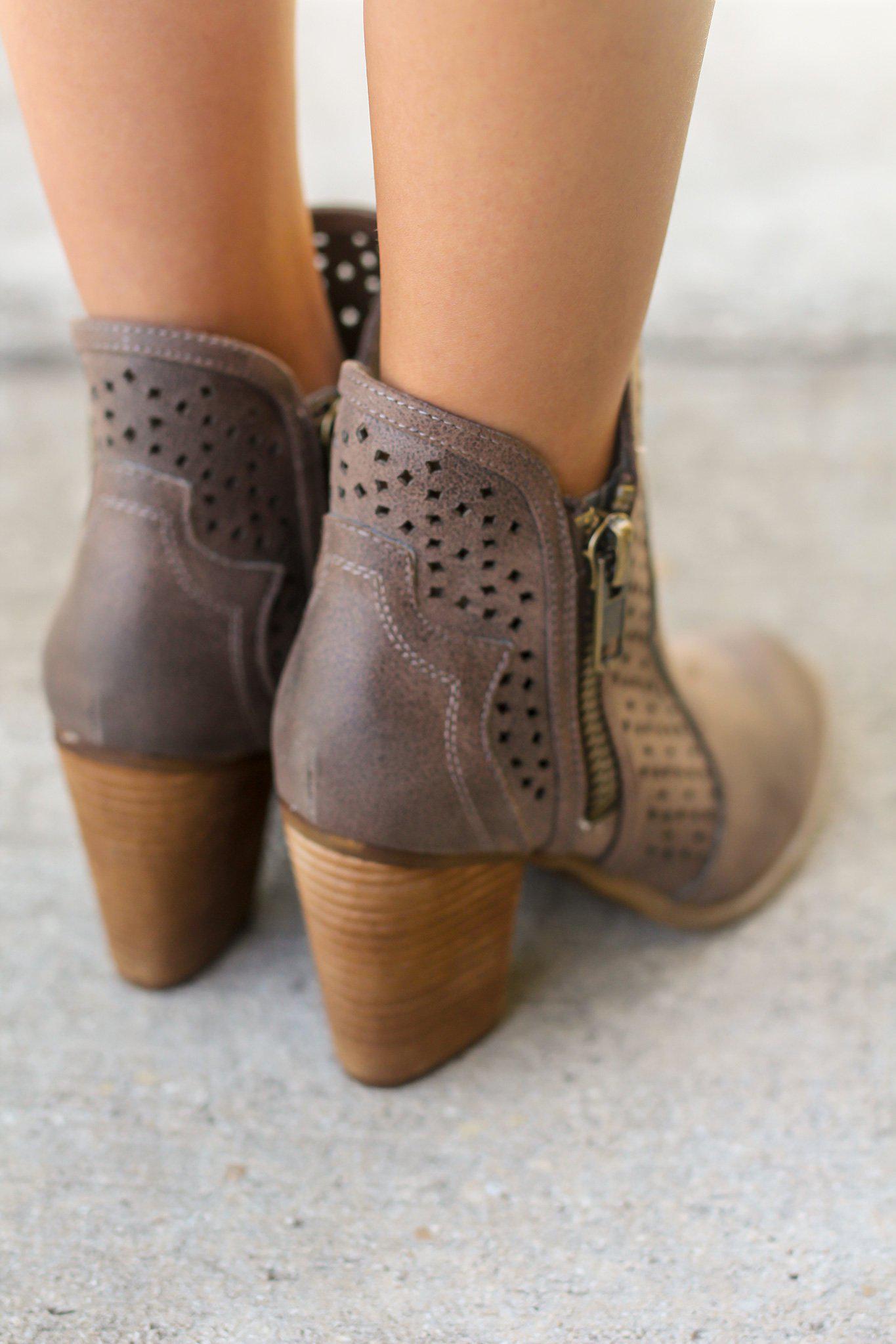Gretchen Taupe Booties