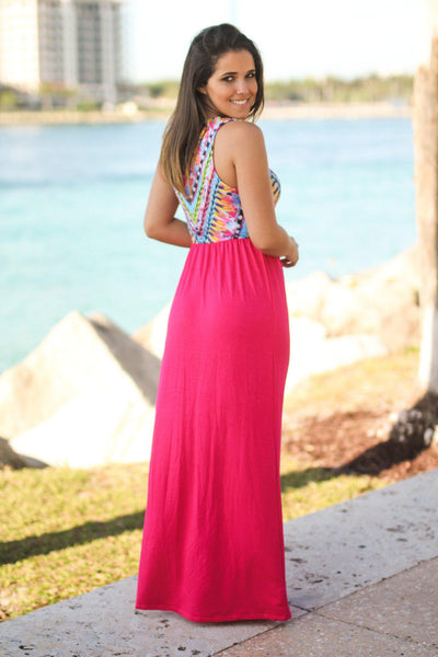 Hot Pink Maxi Dress