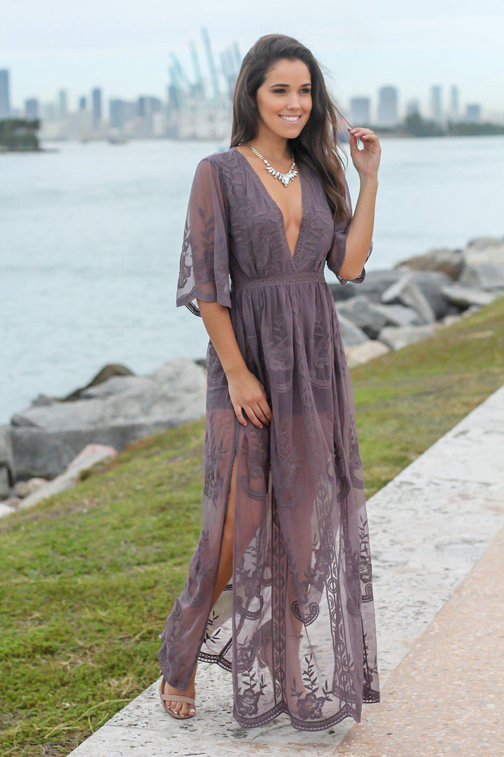 Burgundy Lace Honey Punch Lace Dress Wishlist Dresses Dusty Blue Embroidered Lace Maxi Romper Dress Vneck Burgundy Lace Honey Punch Lace Dress Wishlist Dresses Dusty Blue Embroidered Lace Maxi Romper Dress Vneck
