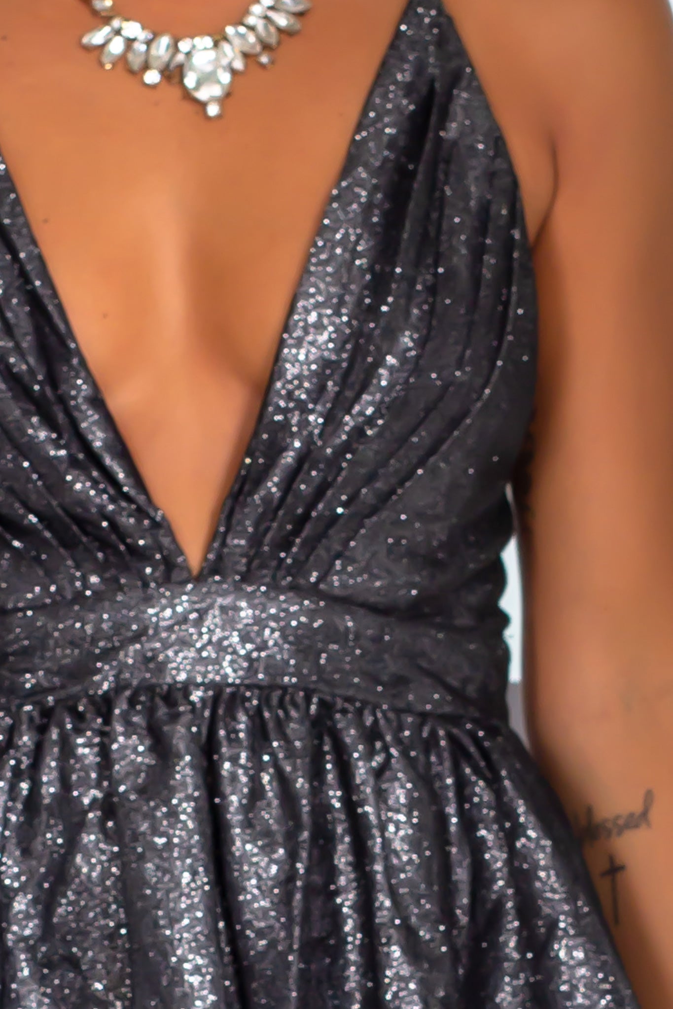 Black and Silver Short Dress | Free Shipping On Orders $75+ Saved by the Dress Black and Silver Short Dress | Free Shipping On Orders $75+ Saved by the Dress