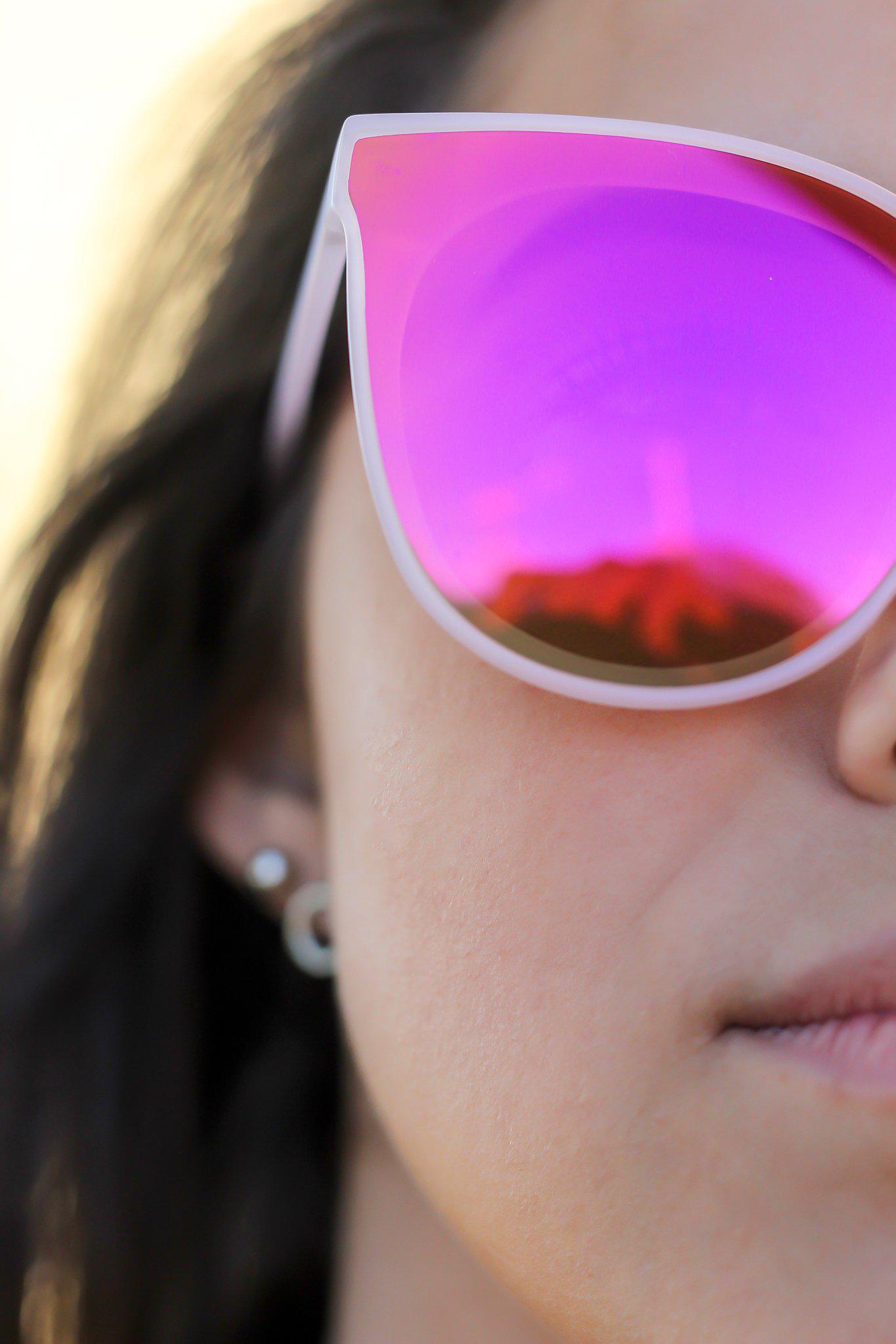 Light Pink Cat Eye Sunglasses