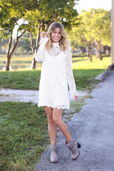 Ivory Lace Dress