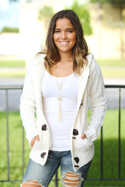 ivory knitted sweater