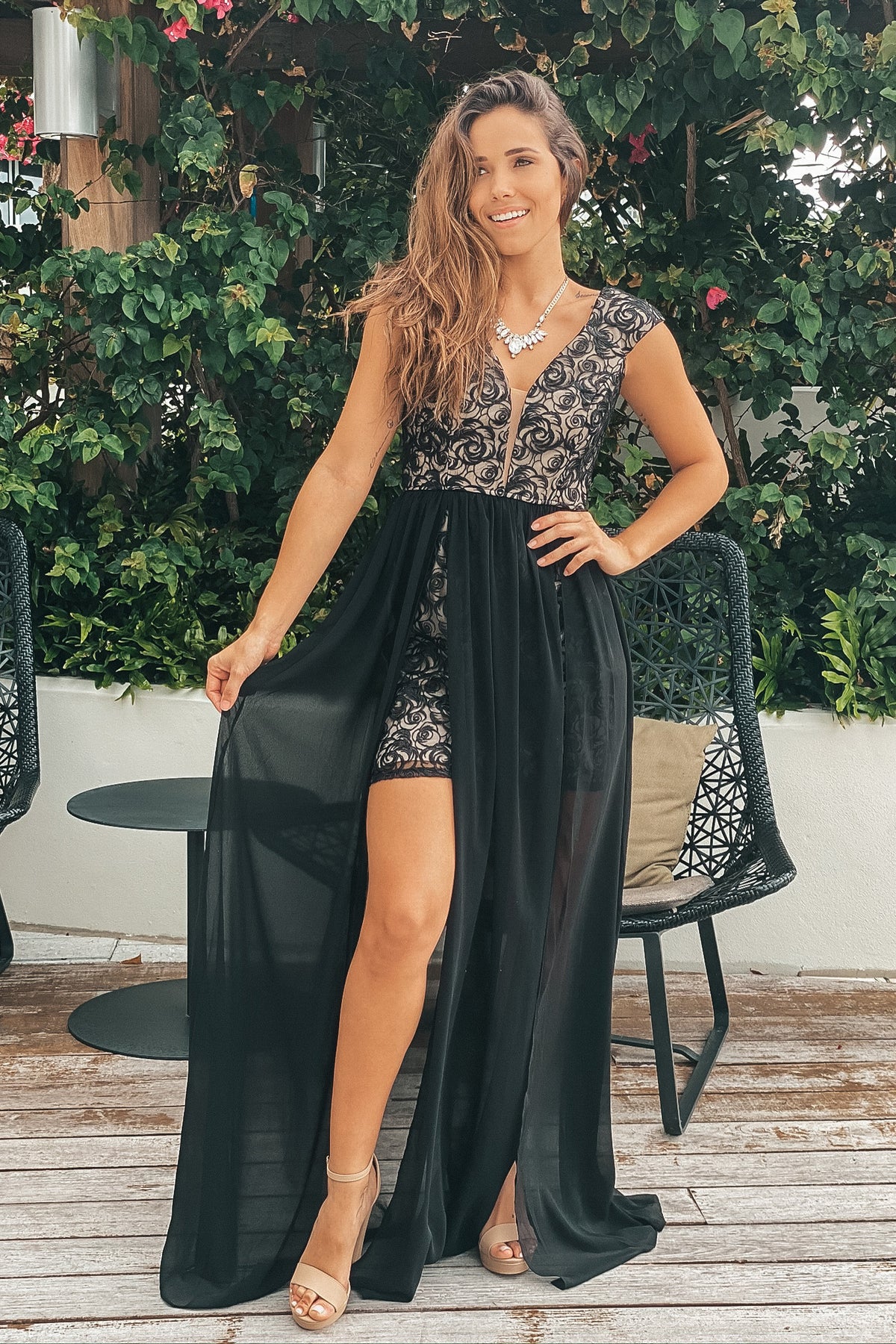 Ball Gown Black Floral Embroidered Maxi Dress Black Floral Embroidered Maxi Dress With Slits Maxi Dresses Ball Gown Black Floral Embroidered Maxi Dress Black Floral Embroidered Maxi Dress With Slits Maxi Dresses