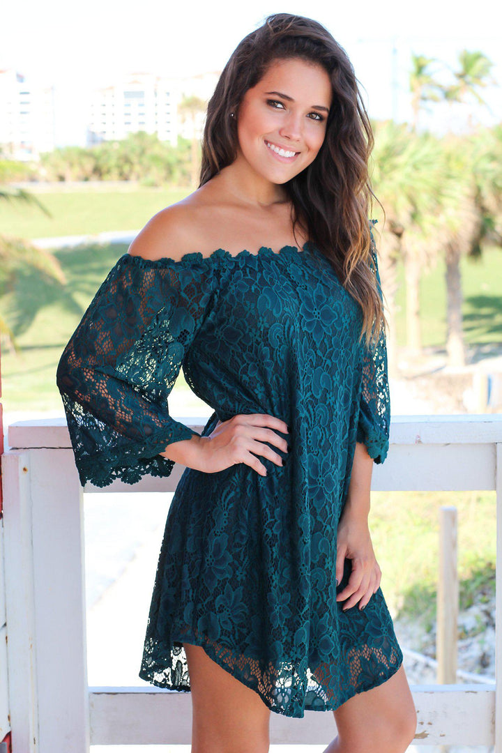 Cream Lace Off Shoulder Short Dress | Online Boutiques Saved by the Dress Cream Lace Off Shoulder Short Dress | Online Boutiques Saved by the Dress