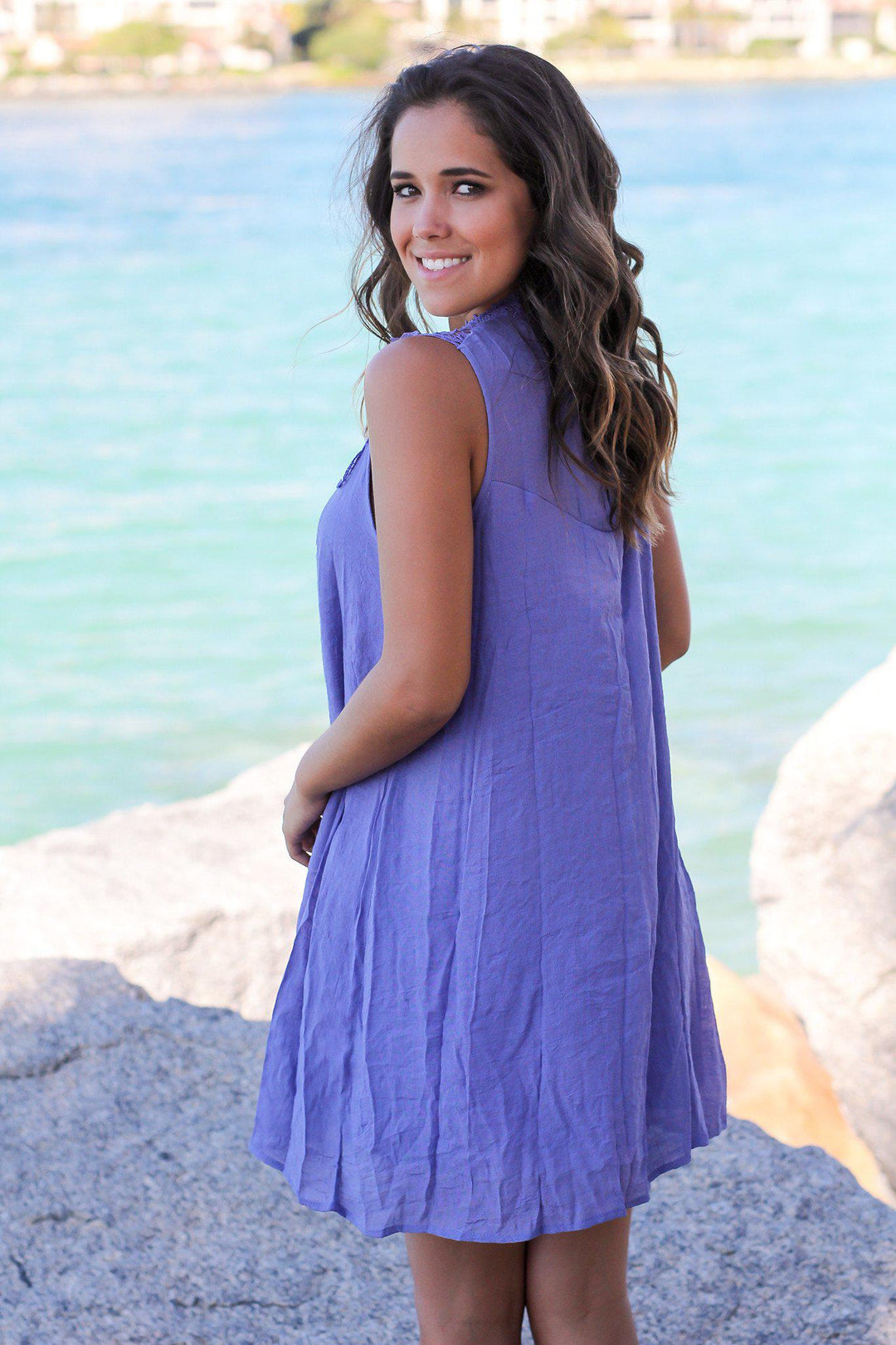 Lavender Crochet Short Dress | Cute Dresses Saved by the Dress Lavender Crochet Short Dress | Cute Dresses Saved by the Dress