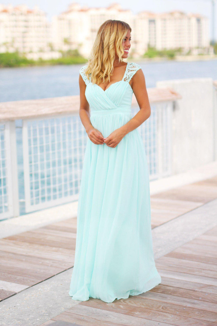 cheap mint bridesmaid dresses Paloma One Shoulder Knit Maxi Dress With Flowers - Baby Pink main image 0