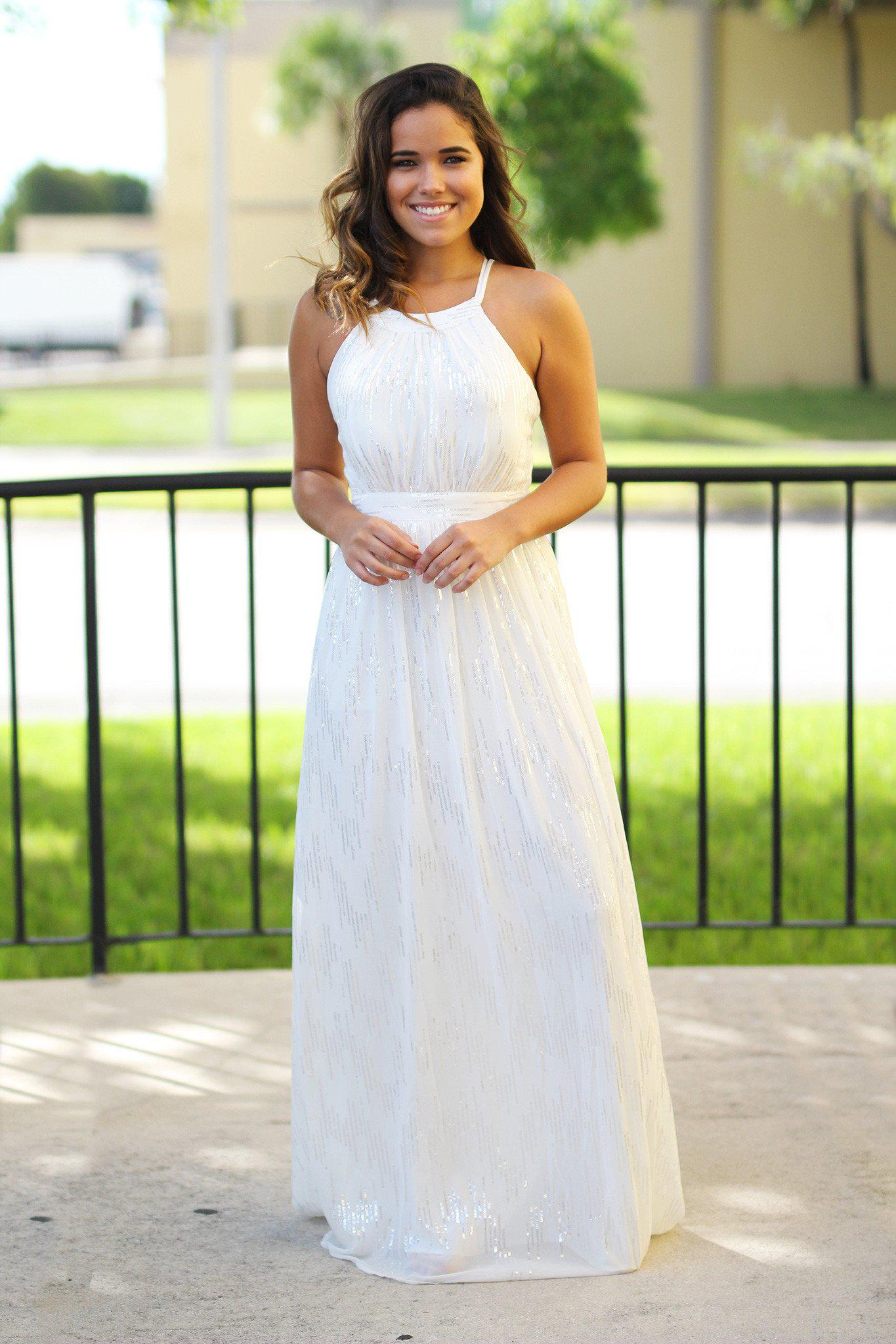 off white long dress