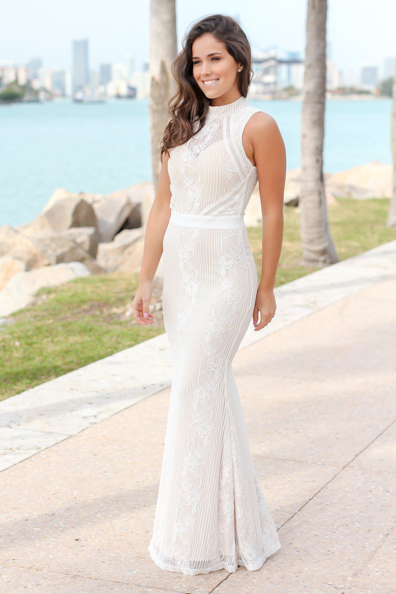 Ivory and Cream Lace Maxi Dress | Maxi Dresses Saved by the Dress Ivory and Cream Lace Maxi Dress | Maxi Dresses Saved by the Dress