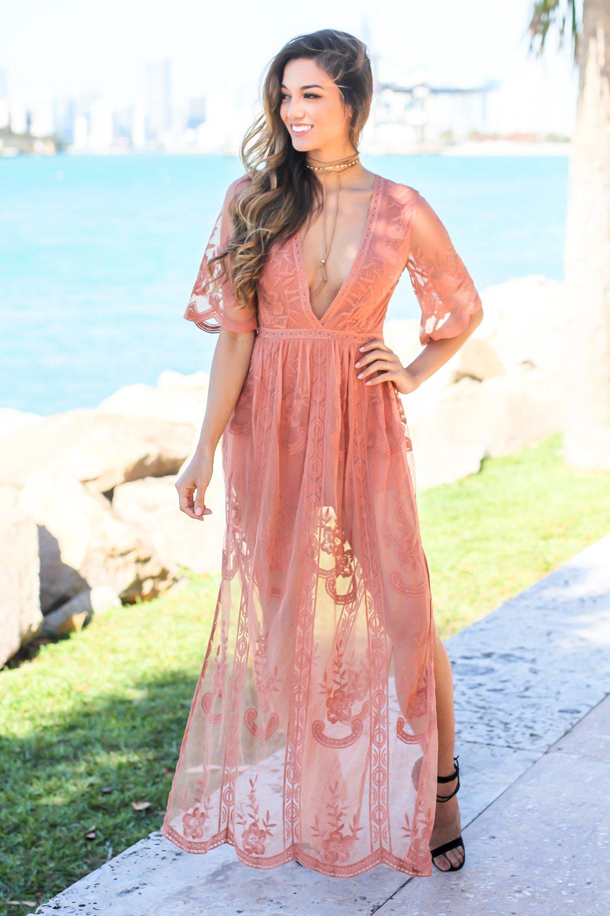 Pink Maxi Romper Canada Dusty Rose Lace Maxi Romper Rompers Saved By The Dress Pink Maxi Romper Canada Dusty Rose Lace Maxi Romper Rompers Saved By The Dress