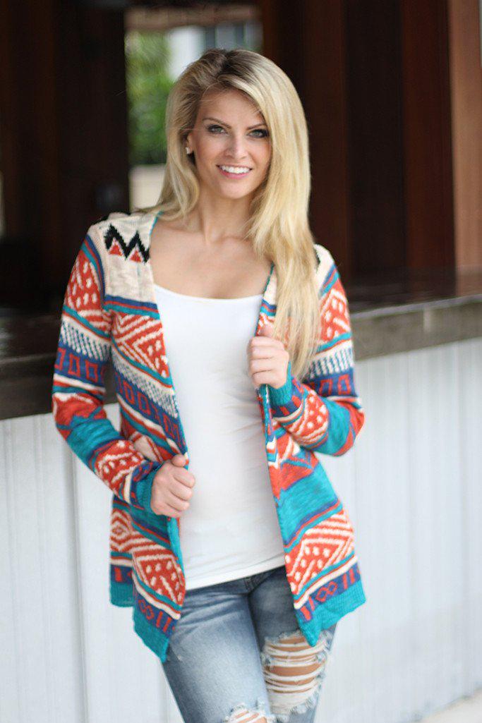 Tribal cardigan clearance