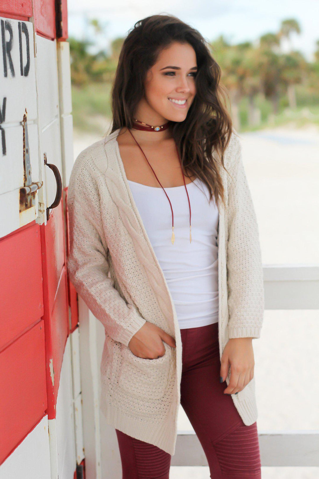 Natural Knit Cardigan | Cardigans  Saved by the Dress