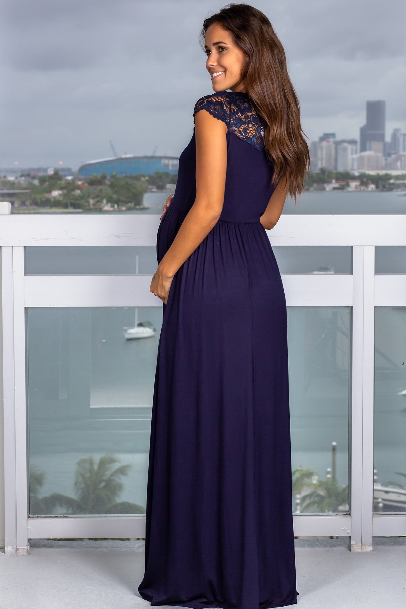 Navy Lace Top Maxi Dress | Saved By The Dress Saved by the Dress Navy Lace Top Maxi Dress | Saved By The Dress Saved by the Dress