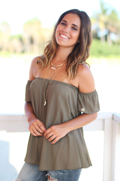 olive party top
