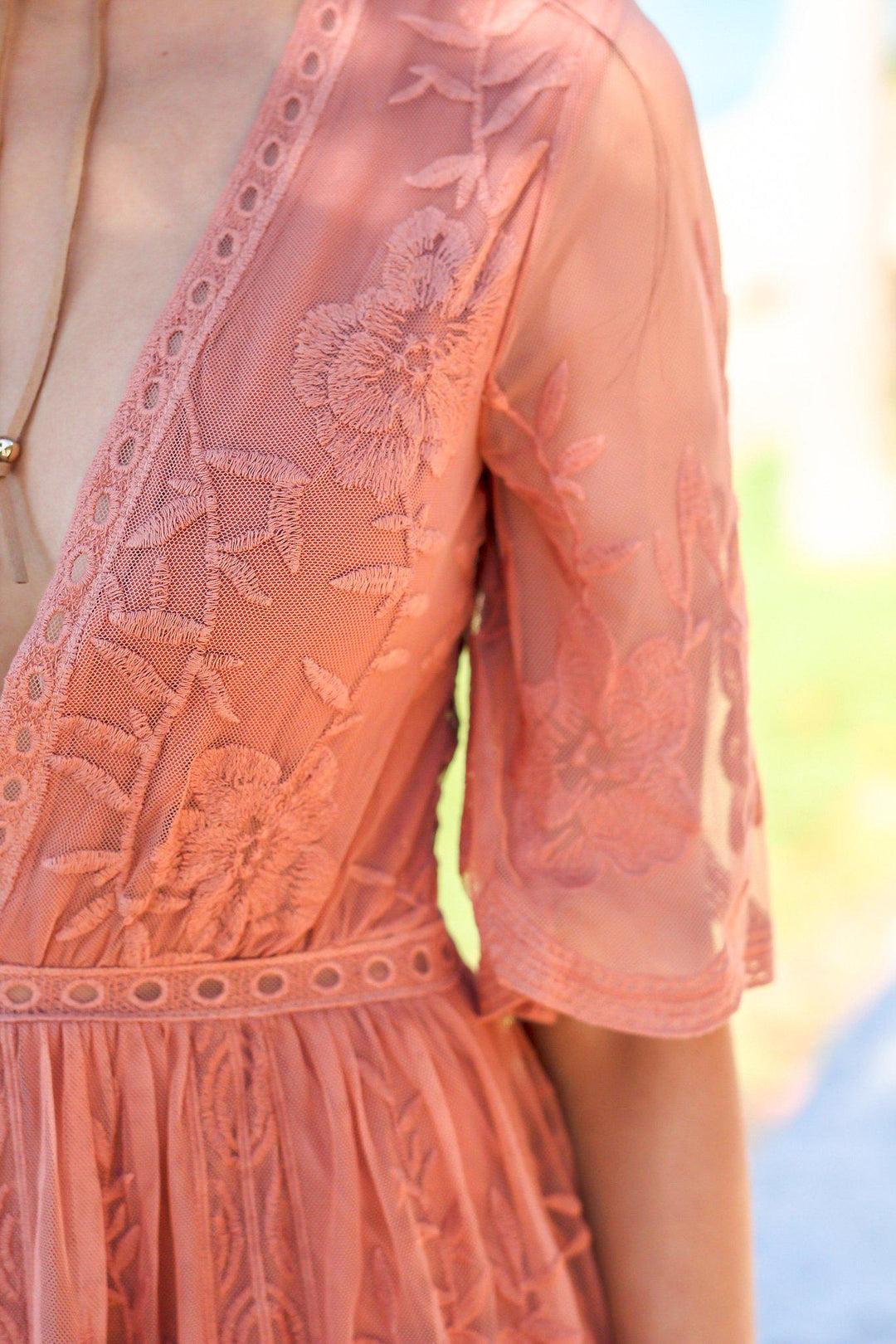 Dusty Rose Lace Maxi Romper | Rompers  Saved by the Dress