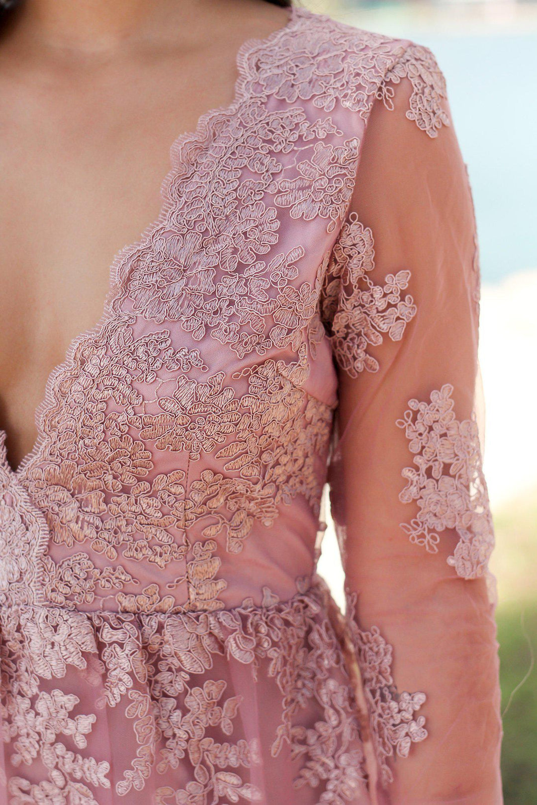 Dusty Rose Embroidered Maxi Dress with Long Sleeves | Maxi Dresses Saved by the Dress Dusty Rose Embroidered Maxi Dress with Long Sleeves | Maxi Dresses Saved by the Dress