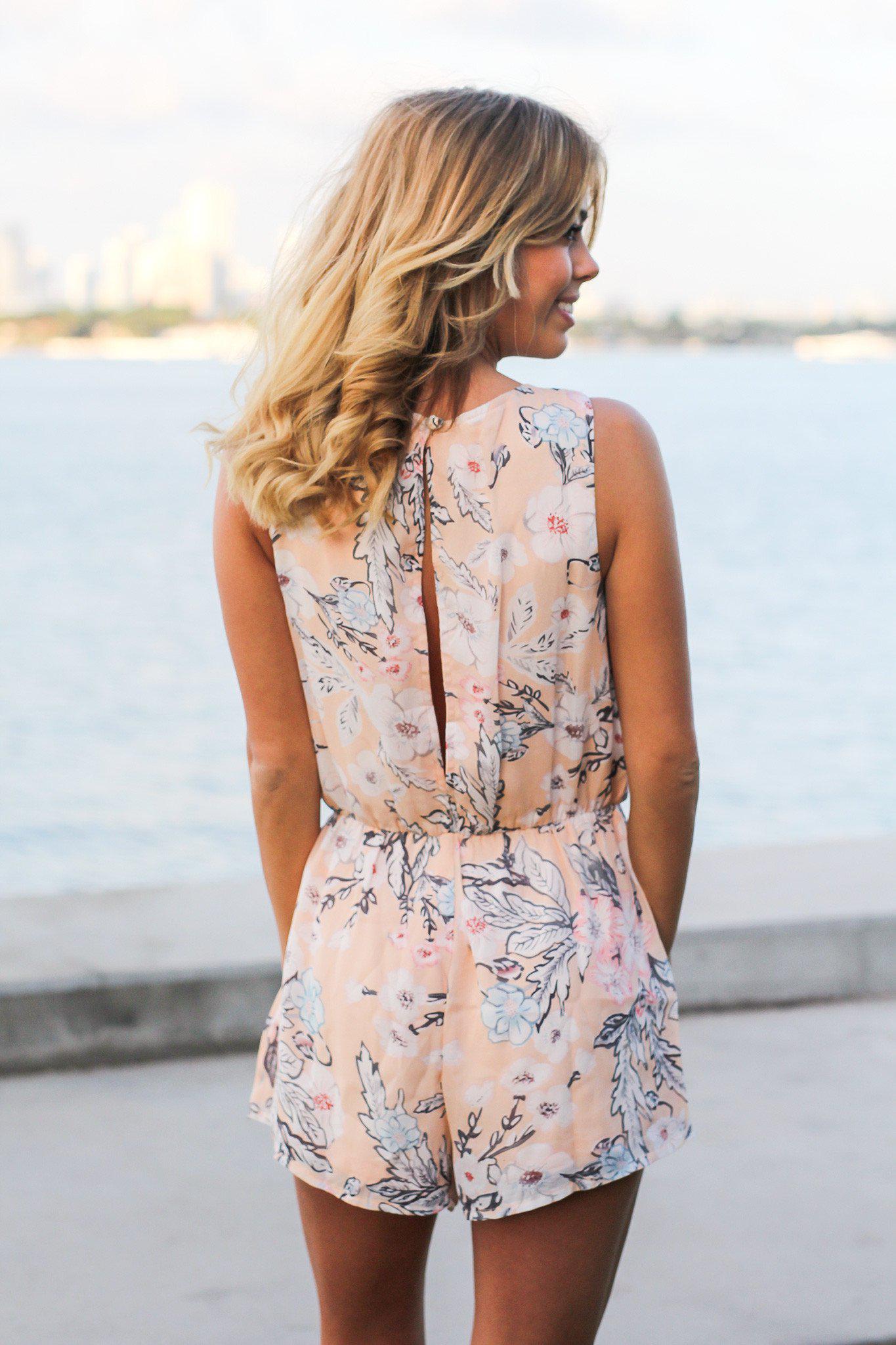 Peach Romper