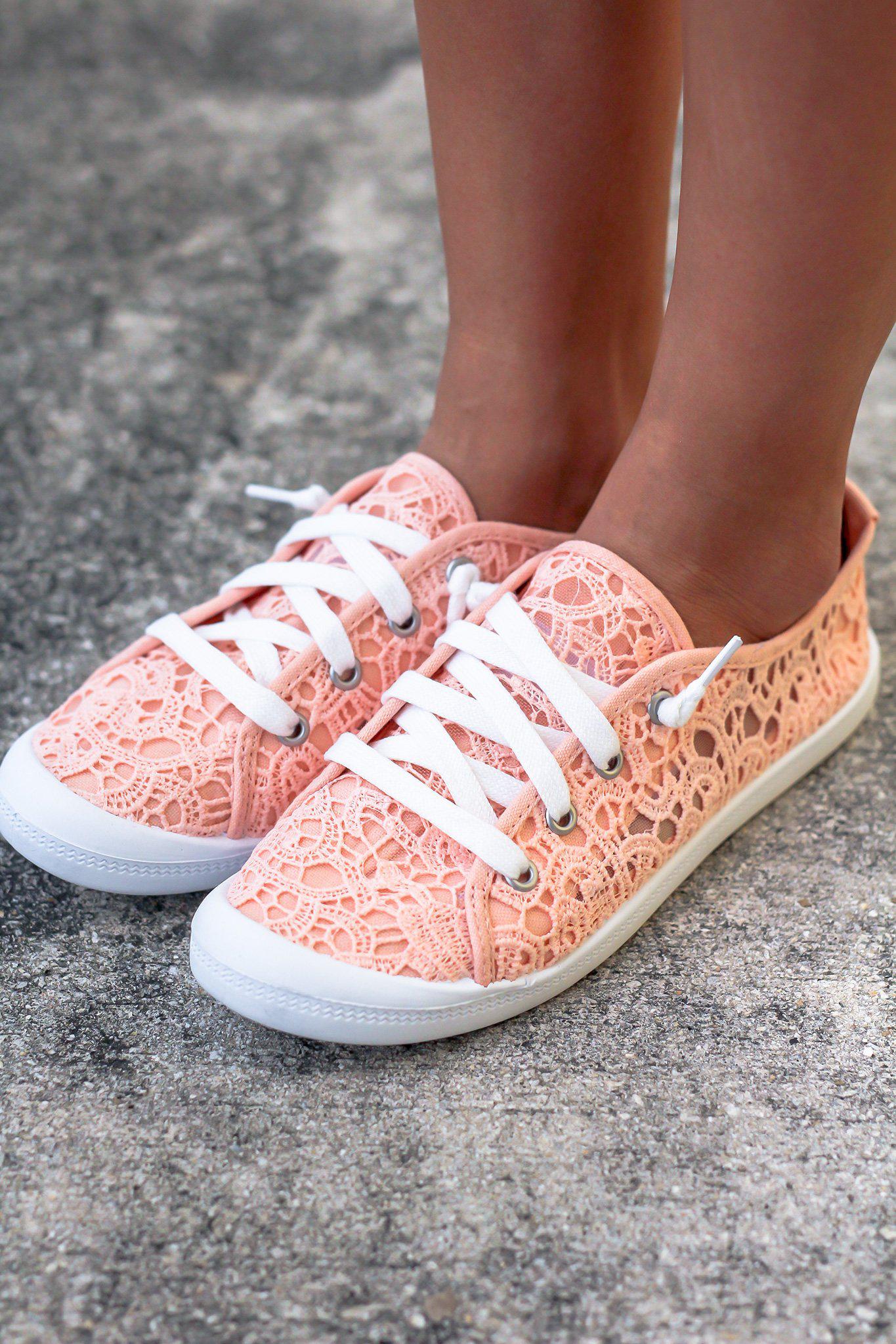 Peach Sneakers