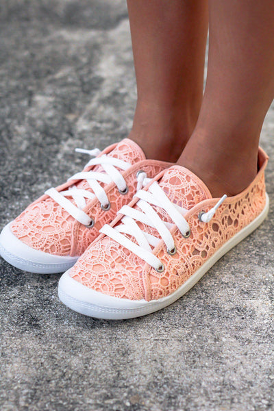 Peach Sneakers