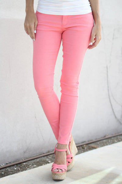 Skinny Peach Jeans