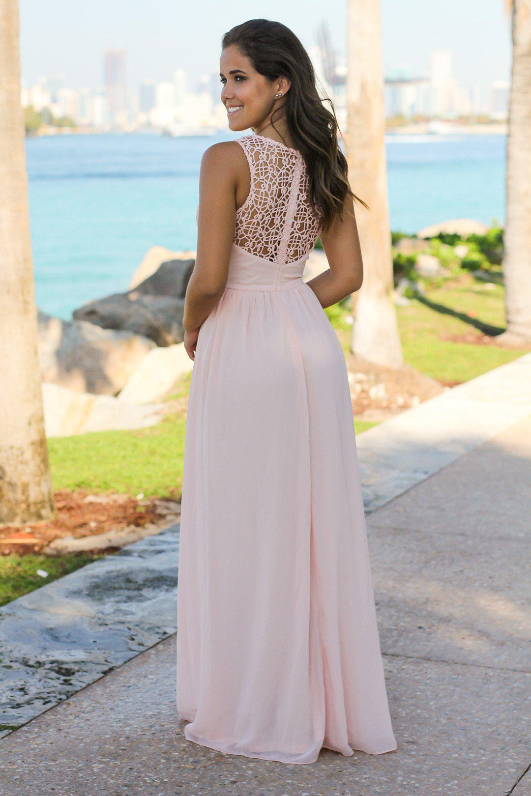 Pink Crochet Maxi Dress | Mint Dress | Bridesmaid Dresses Saved by the Dress Pink Crochet Maxi Dress | Mint Dress | Bridesmaid Dresses Saved by the Dress