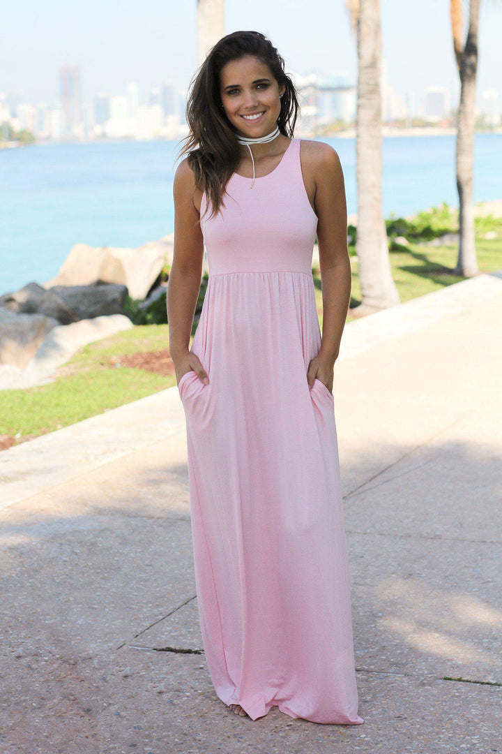 Cotton Candy Maxi Dress with Pockets