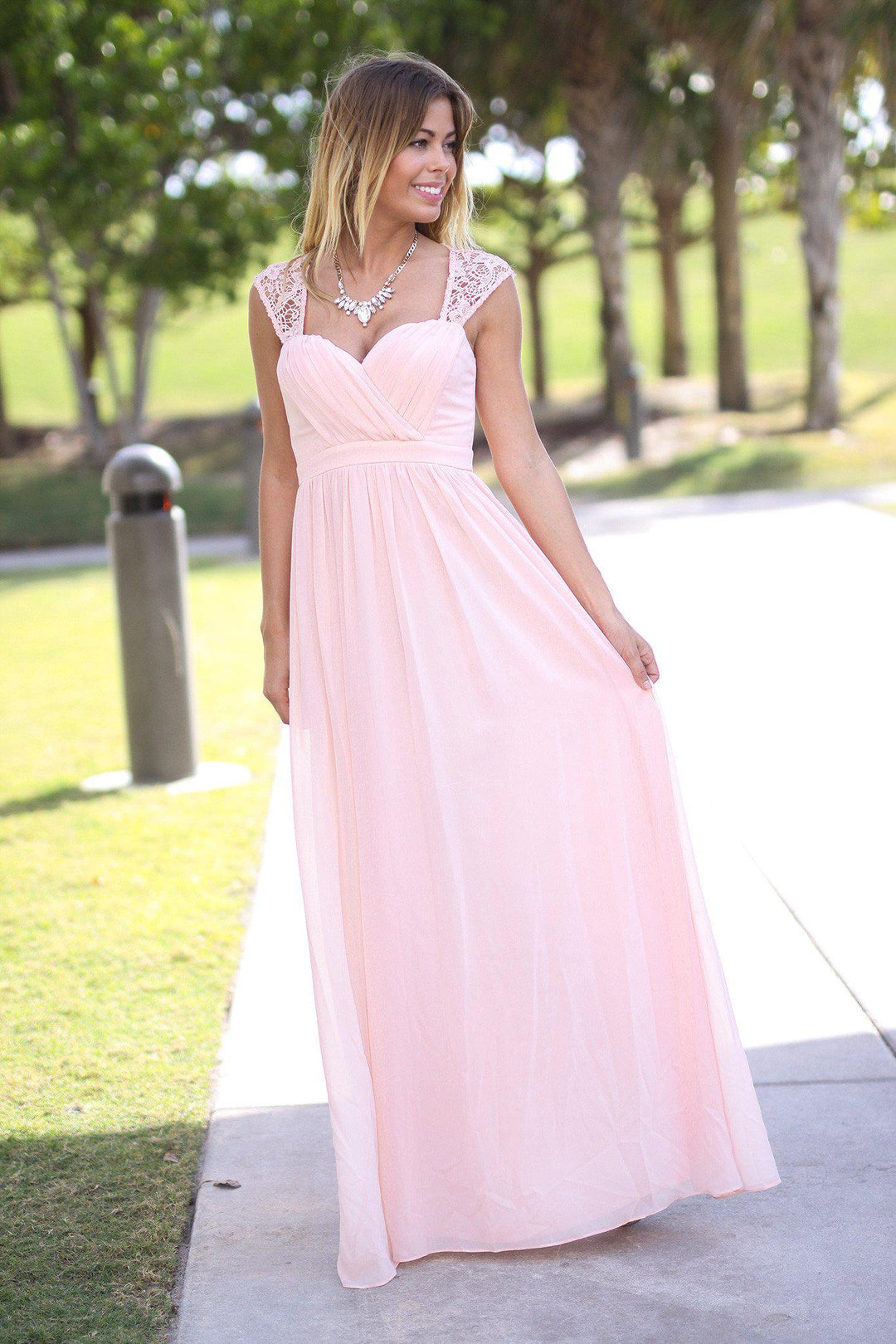 Pink Bridesmaid Maxi Dress | Bridesmaid Dresses Saved by the Dress Pink Bridesmaid Maxi Dress | Bridesmaid Dresses Saved by the Dress