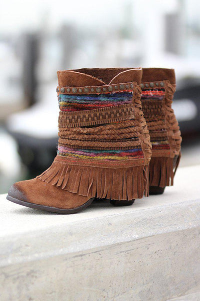 Poncho Tan Booties | Winter Boots | Spring Boots – Saved by the Dress