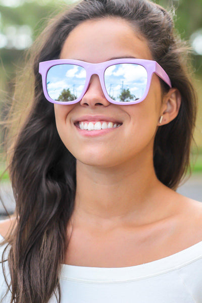 Purple Frame Sunglasses