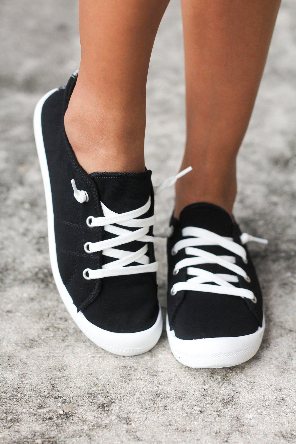 Rae Black Sneakers | Online Boutiques – Saved by the Dress