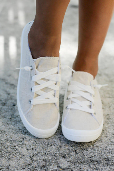 Rae Cream Sneakers