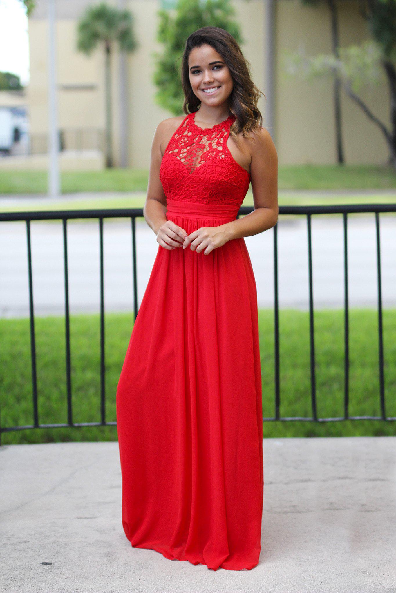 Red Crochet Maxi Dress | Red Bridesmaid Dress | Red Long Dress | Maxi Saved by the Dress Red Crochet Maxi Dress | Red Bridesmaid Dress | Red Long Dress | Maxi Saved by the Dress