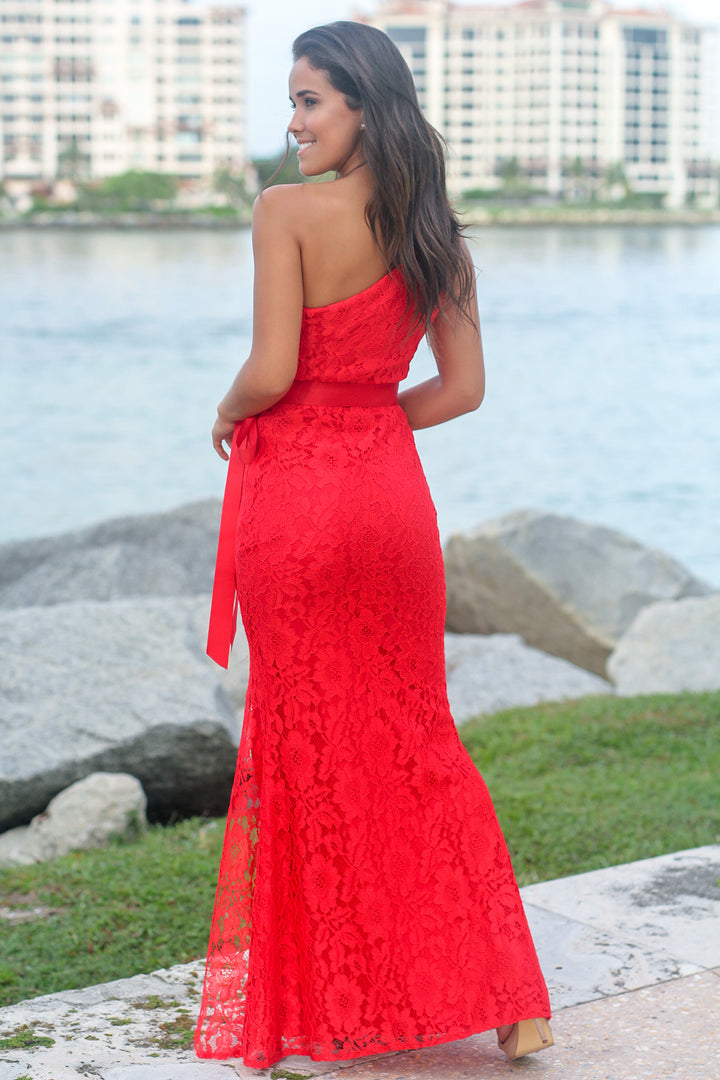 Red_Lace_Single_Strap_Maxi_Dre
