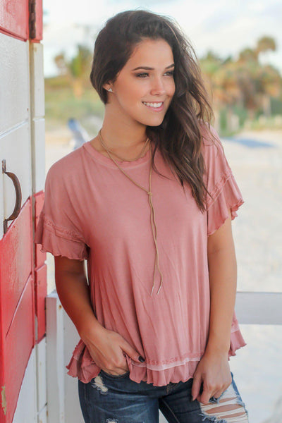 Rose Top with Open Back