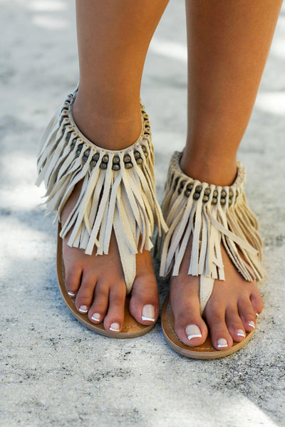 Solene Cream Sandals