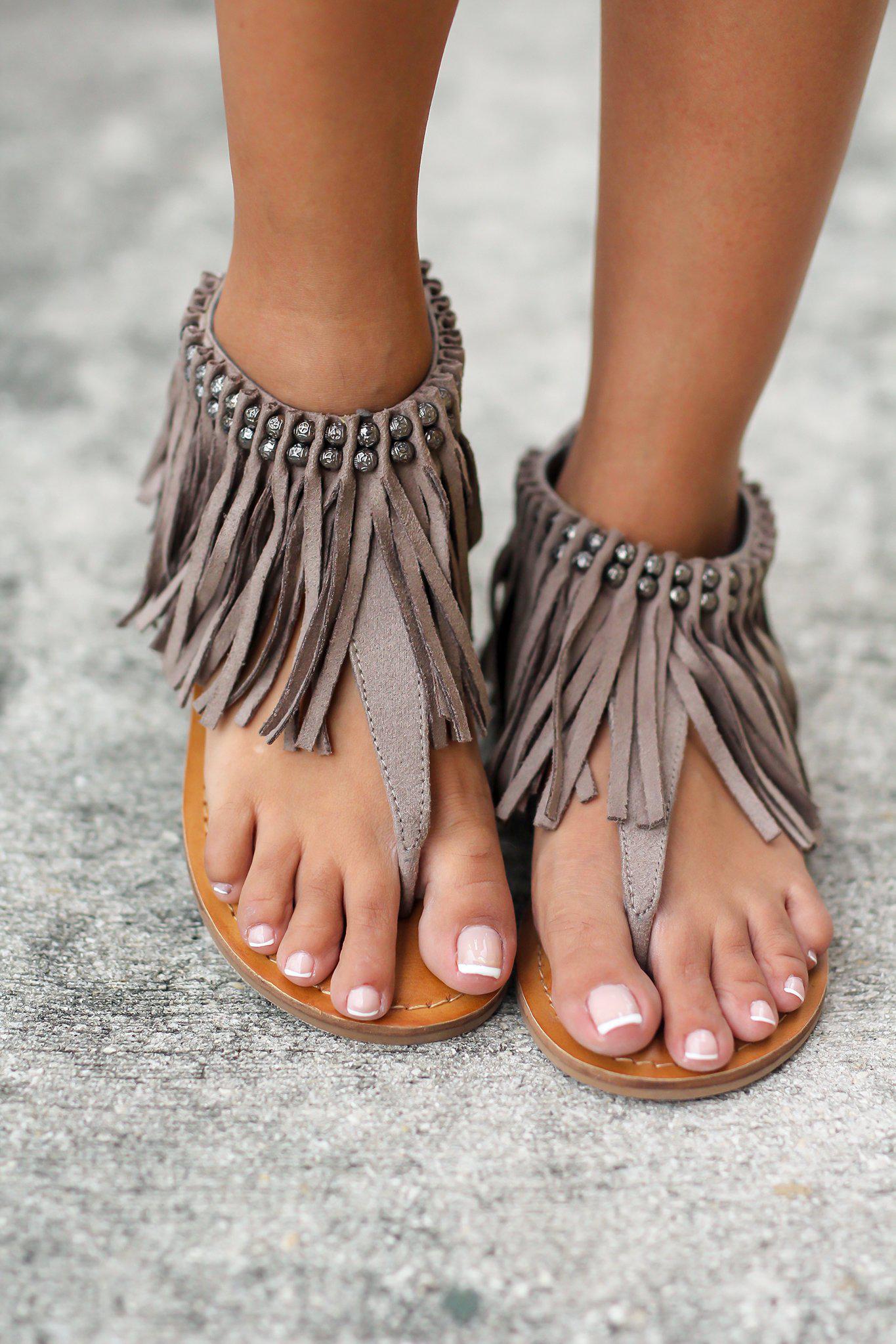 Solene Taupe Sandals
