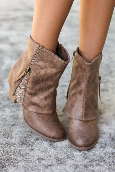 Summer Taupe Booties